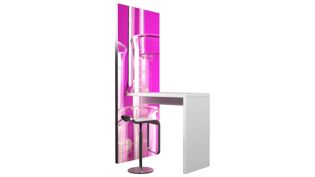 Bar-Tisch mit Hocker und Panel